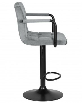 Стул барный DOBRIN KRUGER ARM BLACK, серый велюр (MJ9-75) в Кудымкаре - kudymkar.ok-mebel.com | фото 3