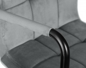 Стул барный DOBRIN KRUGER ARM BLACK, серый велюр (MJ9-75) в Кудымкаре - kudymkar.ok-mebel.com | фото 7
