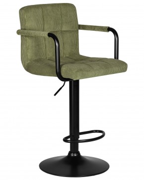 Стул барный DOBRIN KRUGER ARM BLACK, зеленый вельвет (LAR-E2041-7) в Кудымкаре - kudymkar.ok-mebel.com | фото 2