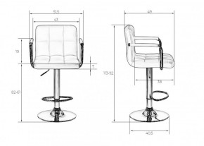 Стул барный DOBRIN KRUGER ARM LM-5011 (черный) в Кудымкаре - kudymkar.ok-mebel.com | фото 2