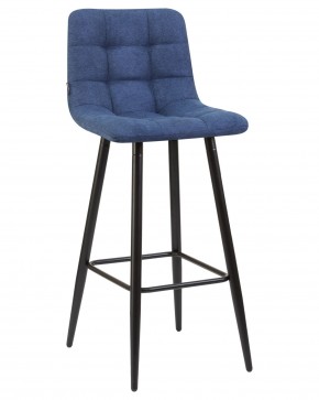 Стул барный DOBRIN NICOLE, черные матовые ножки, синяя ткань (UF860-14B) в Кудымкаре - kudymkar.ok-mebel.com | фото