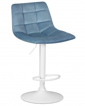 Стул барный DOBRIN TAILOR WHITE, пудрово-голубой велюр (MJ9-74) в Кудымкаре - kudymkar.ok-mebel.com | фото
