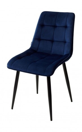 Стул CHIC BLUVEL-86 NAVY BLUE / черный каркас М-City в Кудымкаре - kudymkar.ok-mebel.com | фото