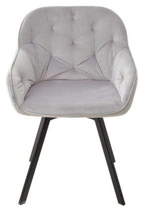 Стул GALE 360 град. поворот. BLUVEL-03 LIGHT GREY, велюр/ черный каркас, М-City в Кудымкаре - kudymkar.ok-mebel.com | фото 3