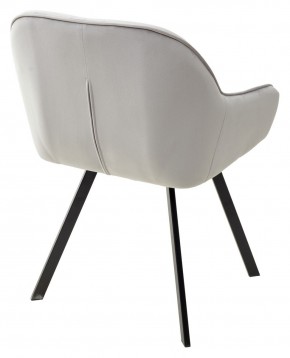 Стул GALE 360 град. поворот. BLUVEL-03 LIGHT GREY, велюр/ черный каркас, М-City в Кудымкаре - kudymkar.ok-mebel.com | фото 4