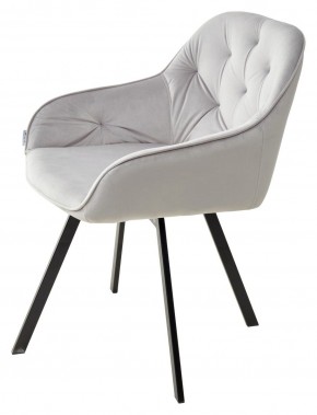 Стул GALE 360 град. поворот. BLUVEL-03 LIGHT GREY, велюр/ черный каркас, М-City в Кудымкаре - kudymkar.ok-mebel.com | фото 5