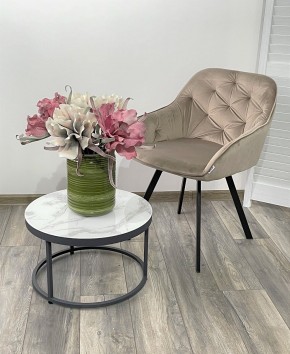 Стул GALE 360 град. поворот. BLUVEL-40 BEIGE, велюр/ черный каркас, М-City в Кудымкаре - kudymkar.ok-mebel.com | фото 2