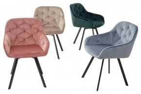 Стул GALE 360 град. поворот. BLUVEL-40 BEIGE, велюр/ черный каркас, М-City в Кудымкаре - kudymkar.ok-mebel.com | фото 3
