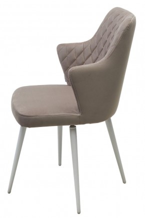 Стул HERMAN 360 град. ЛАТТЕ #25, велюр / белый каркас М-City в Кудымкаре - kudymkar.ok-mebel.com | фото 6