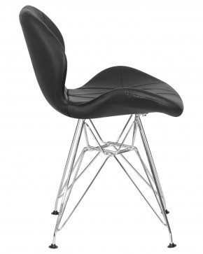 Стул обеденный DOBRIN BUTTERFLY CHROME, ножки хром, цвет чёрный в Кудымкаре - kudymkar.ok-mebel.com | фото 3