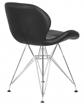 Стул обеденный DOBRIN BUTTERFLY CHROME, ножки хром, цвет чёрный в Кудымкаре - kudymkar.ok-mebel.com | фото 4