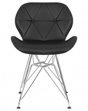 Стул обеденный DOBRIN BUTTERFLY CHROME, ножки хром, цвет чёрный в Кудымкаре - kudymkar.ok-mebel.com | фото 7