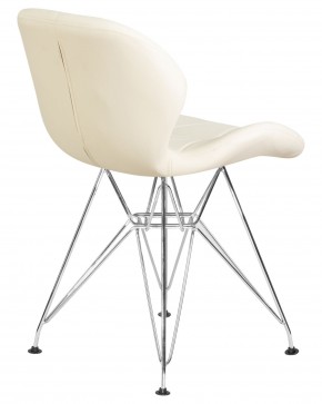 Стул обеденный DOBRIN BUTTERFLY CHROME, ножки хром, цвет кремовый в Кудымкаре - kudymkar.ok-mebel.com | фото 4
