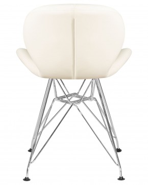 Стул обеденный DOBRIN BUTTERFLY CHROME, ножки хром, цвет кремовый в Кудымкаре - kudymkar.ok-mebel.com | фото 5