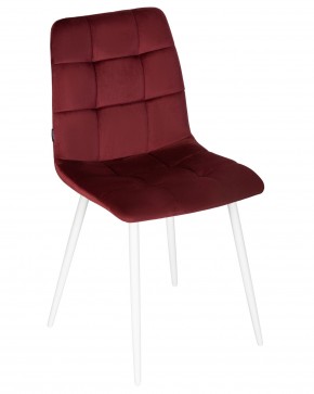 Стул обеденный DOBRIN CHILLY, Бордовый Holland 47, основание белое в Кудымкаре - kudymkar.ok-mebel.com | фото 8