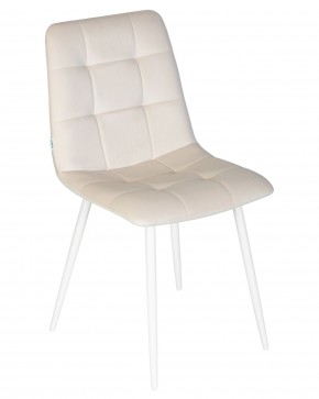 Стул обеденный DOBRIN CHILLY, Кремовый Holland 05, основание белое в Кудымкаре - kudymkar.ok-mebel.com | фото 8