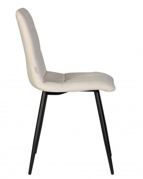 Стул обеденный DOBRIN CHILLY, Кремовый Holland 05, основание черное в Кудымкаре - kudymkar.ok-mebel.com | фото 4