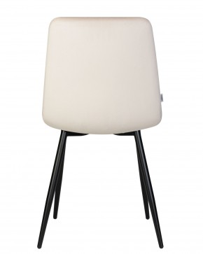 Стул обеденный DOBRIN CHILLY, Кремовый Holland 05, основание черное в Кудымкаре - kudymkar.ok-mebel.com | фото 6