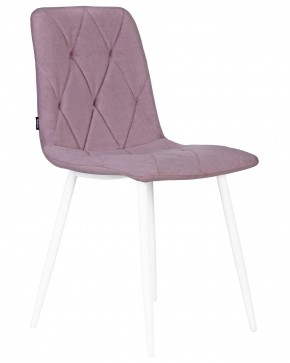 Стул обеденный DOBRIN CHILLY ROMBO, Лавандовый Simple 48, основание белый в Кудымкаре - kudymkar.ok-mebel.com | фото 2