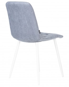 Стул обеденный DOBRIN CHILLY ROMBO, Серо-голубой Simple 26, основание белый в Кудымкаре - kudymkar.ok-mebel.com | фото 4