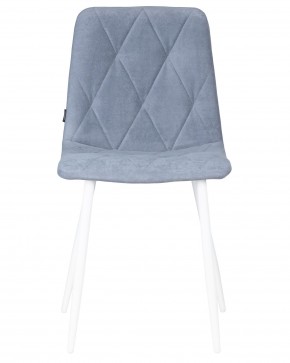 Стул обеденный DOBRIN CHILLY ROMBO, Серо-голубой Simple 26, основание белый в Кудымкаре - kudymkar.ok-mebel.com | фото 6