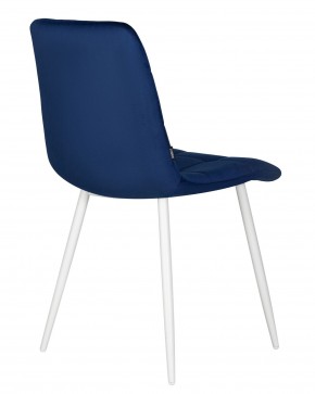 Стул обеденный DOBRIN CHILLY, Темно-синий Holland 60, основание белое в Кудымкаре - kudymkar.ok-mebel.com | фото 4