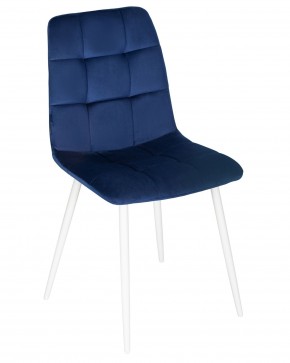 Стул обеденный DOBRIN CHILLY, Темно-синий Holland 60, основание белое в Кудымкаре - kudymkar.ok-mebel.com | фото 7