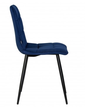 Стул обеденный DOBRIN CHILLY, Темно-синий Holland 60, основание черное в Кудымкаре - kudymkar.ok-mebel.com | фото 3