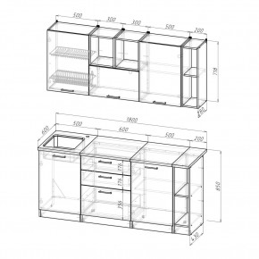 ТОМИЛЛА Кухонный гарнитур Макси 4 (1800 мм ) в Кудымкаре - kudymkar.ok-mebel.com | фото 2