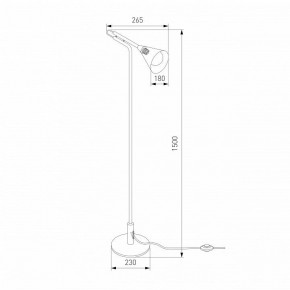 Торшер Eurosvet Enigma 01187/1 черный в Кудымкаре - kudymkar.ok-mebel.com | фото 4