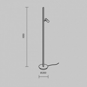 Торшер Maytoni Thin MOD395FL-L28BS3K в Кудымкаре - kudymkar.ok-mebel.com | фото 4