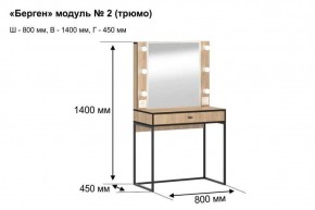 Трюмо "Берген 2" в Кудымкаре - kudymkar.ok-mebel.com | фото 5