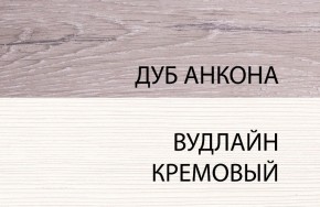 Тумба 1S, OLIVIA, цвет вудлайн крем/дуб анкона в Кудымкаре - kudymkar.ok-mebel.com | фото 3