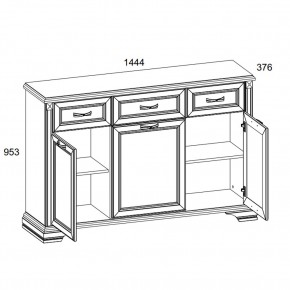 Тумба 3D3S, MONAKO, цвет Сосна винтаж/дуб анкона в Кудымкаре - kudymkar.ok-mebel.com | фото 2