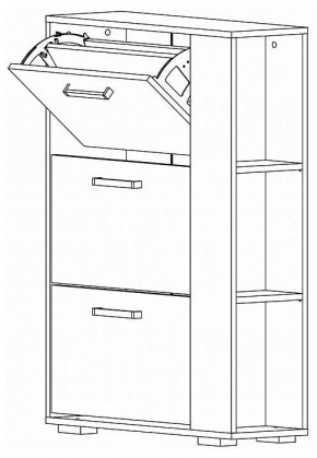 Тумба для обуви Эдеа-1 в Кудымкаре - kudymkar.ok-mebel.com | фото 2