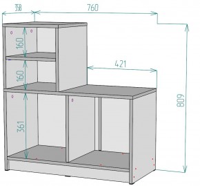 Тумба для прихожей V29 в Кудымкаре - kudymkar.ok-mebel.com | фото 2