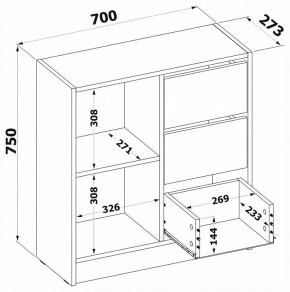 Тумба комбинированная Т-1 в Кудымкаре - kudymkar.ok-mebel.com | фото 4