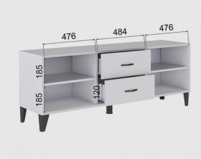 Тумба под ТВ ТВМ-6 (белый) в Кудымкаре - kudymkar.ok-mebel.com | фото 2