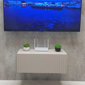 Тумба подвесная под ТВ LINES MTV1-MA 750 Бежевый (Леда-М 10.1.5) в Кудымкаре - kudymkar.ok-mebel.com | фото 5