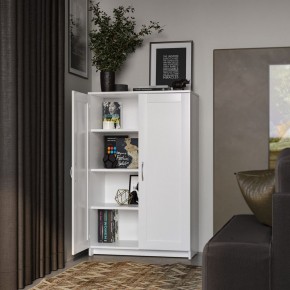 Тумба СИРИУС двухдверная высокая, цвет белый в Кудымкаре - kudymkar.ok-mebel.com | фото 4