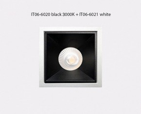 Встраиваемый светильник Italline IT06-6020 IT06-6020 black 3000K + IT06-6021 black в Кудымкаре - kudymkar.ok-mebel.com | фото 3