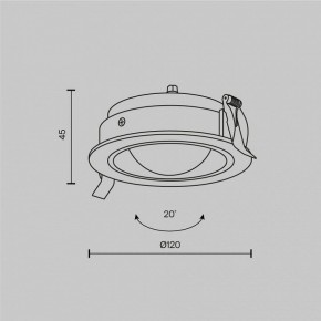 Встраиваемый светильник Maytoni Lens DL105-12W3K-B в Кудымкаре - kudymkar.ok-mebel.com | фото 9