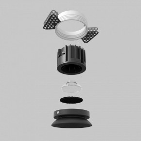 Встраиваемый светильник Maytoni Round DL058-12W2.7K-TRS-B в Кудымкаре - kudymkar.ok-mebel.com | фото 5