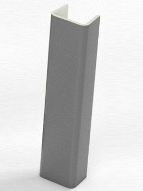 Торцевая заглушка  для цоколя h100 мм (Алюминий, Белый, Черный, Сонома) в Кудымкаре - kudymkar.ok-mebel.com | фото 1