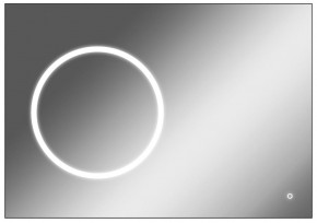 Зеркало Eclipse 100 black с подсветкой Sansa (SE1032Z) в Кудымкаре - kudymkar.ok-mebel.com | фото