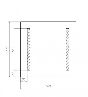 Зеркало Good Light 2-70 с подсветкой Домино (GL7012Z) в Кудымкаре - kudymkar.ok-mebel.com | фото 6