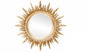 Зеркало круглое золото (1810(1) в Кудымкаре - kudymkar.ok-mebel.com | фото